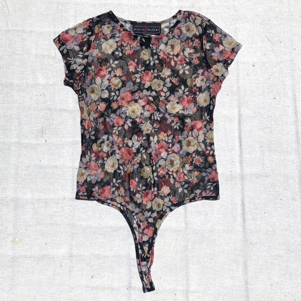 Floral Mesh Bodysuit!